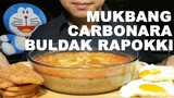 Mukbang Carbonara Buldak Rapokki (ASMR USA Korea UK Canada Portugal Switzerland Italy France)