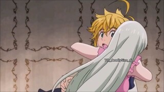 Thất hình đại tội AMV Elizabeth and Meliodas  Stitches  #amv #anime