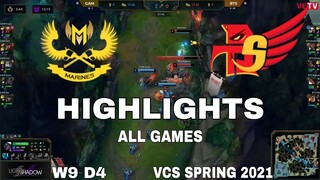 Highlight GAM vs BTS All Game VCS Mùa Xuân 2021 VCS Spring 2021 GAM Esports vs Burst The Sky Esports
