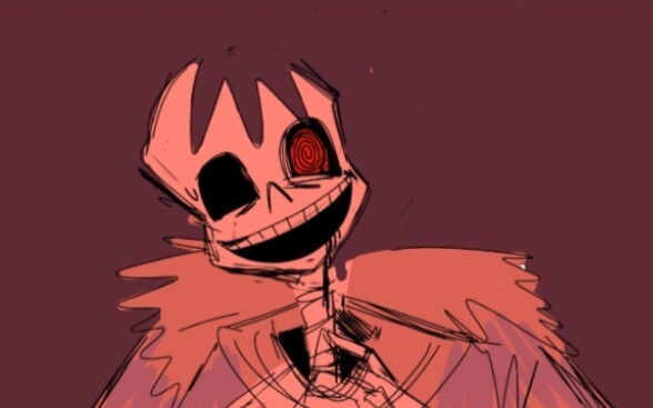 [ut au animation/horrortale] Aliza tried to blink to the waiter for help