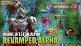 Alpha Revamp Gameplay , Insane Lifesteal Alpha Revamp 2021 - Mobile Legends Bang Bang