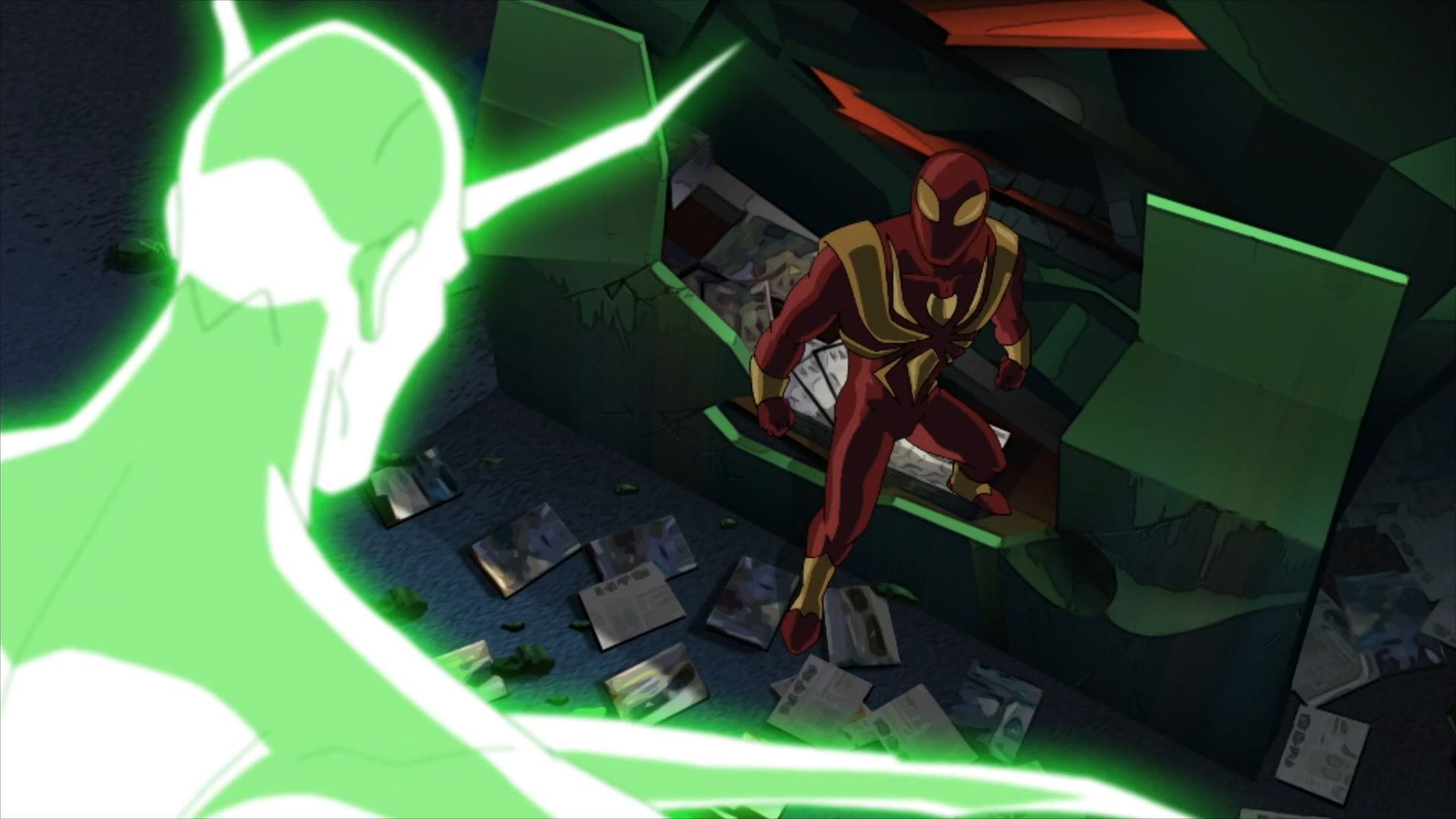 ultimate spider man flight of the iron spider