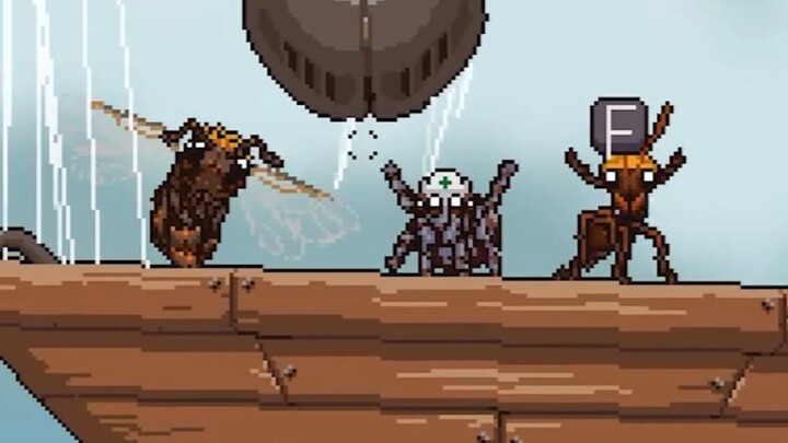 The little jumping spider saves her boyfriend—but her boyfriend is a pig!