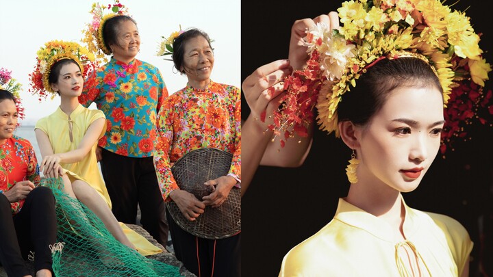 New Chinese Style and Intangible Cultural Heritage: Adorned with Floral Hairpins, Walking on the Bea