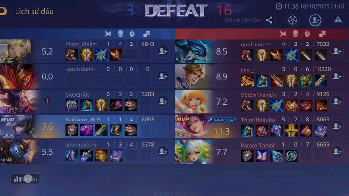 săn MVP cúp vinh quang tháng 10 năm 2025 liên quân mobile