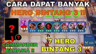 CARA DAPAT BANYAK HERO BINTANG 3 !! PAKE AJA COMMANDER TERBAIK MAGIC CHESS INI !! JADI AUTO WIN !!