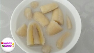 ขนมไทย กล้วยบวชชี วิธีทำให้กล้วยไม่เปรี้ยวไม่ดำ หม้อหุงข้าว Ep.5 | happytaste