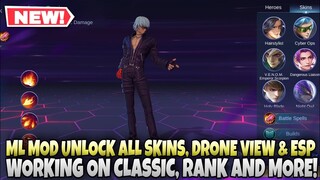 ML MOD UNLOCK ALL SKINS, DRONE VIEW & ESP | LATEST KEY IN DESCRIPTION