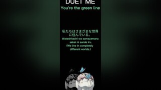 DUET ME: YOU'RE THE GREEN LINE. POV: "Incompatible"fyp duet pov voiceacting