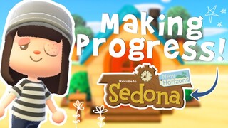 making progress on my towncore ACNH island! (Sedona Ep #4)