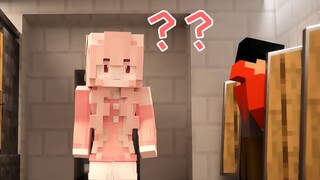 Female streamer accidentally enters men's restroom and is surprisingly "managed" by a dog @all membe