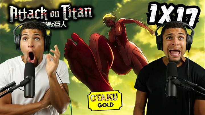 THE FEMALE TITAN!! | ATTACK ON TITAN 1x17 REACTION! | *New Anime Fans*