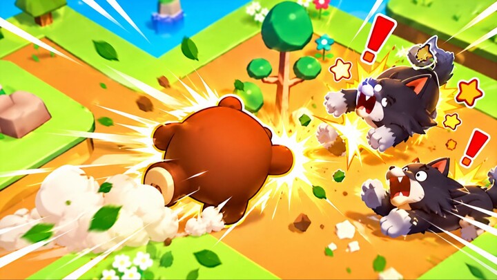 🐻 Sneak Bearlie: Don’t Let the Wolves See You! 🐺👀