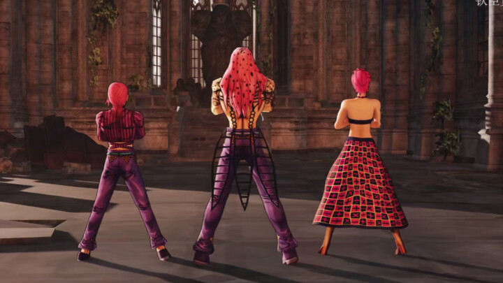 [MMD]Pink guys' hip dance <Gentleman>|<JoJo>