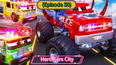 Hero Cars City (Episode 50) Buffalo to Monster Trucks