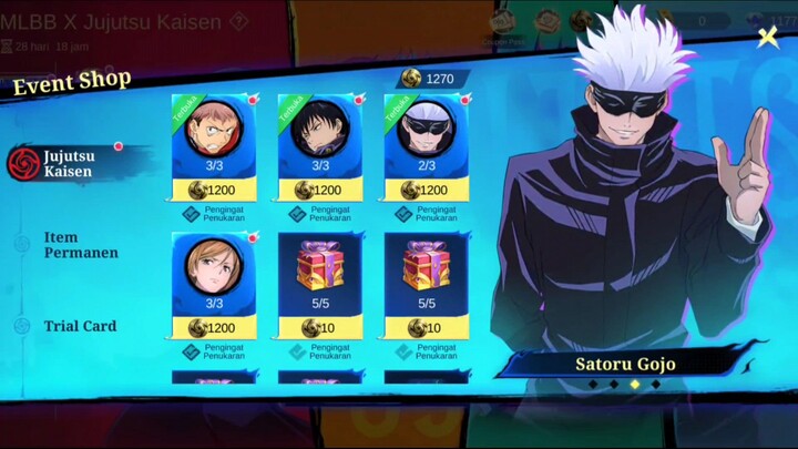 HABIS BERAPA DIAMOND BUAT DAPETIN SATU SKIN JUJUTSU KAISEN