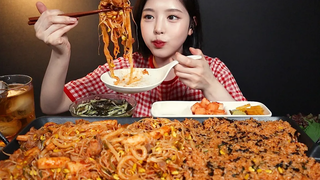 SUB) ถั่วงอกกรอบ Bulgogi Mukbang ! เสียงจริง Kongnamul bulgogi mukbang ASMR จากอุดรสารีถึงข้าวผัด