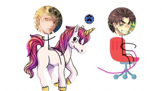 When JOJOs hold a roller skate racing compe*on... [JOJO Small Theater]