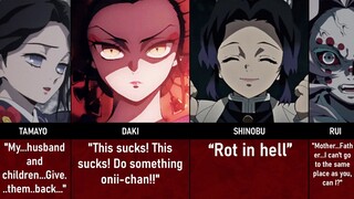 LAST WORDS OF DEMON SLAYER CHARACTERS