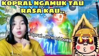 PRANK GLOBAL DI HINA MASTER SONGONG KOPRAL JONO REACTION GARENA FREE FIRE BY HERMA