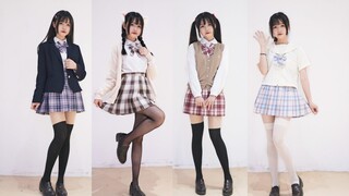 [Snow Rice] [เต้น Cover] เพลง Renai Circulation กับชุดนักเรียนหญิงม.ปลาย 5 แบบ