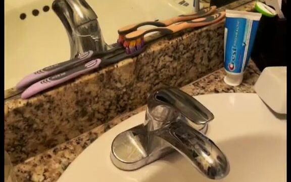 My fiancé rearranges our toothbrushes every single morning.
