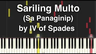 Sariling Multo (Sa Panaginip) by IV of Spades Easy Synthesia Piano Tutorial with sheet music