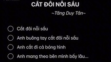 cắt đôi nỗi sầu.