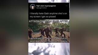 Gabi hate is getting old AttackOnTitan attackontitanseason4 anime fyp almightychapo gabi