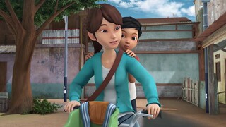 Adit & Sopo Jarwo | Rebutan Antar Sekolah Naik Sepeda | Spesial Adit