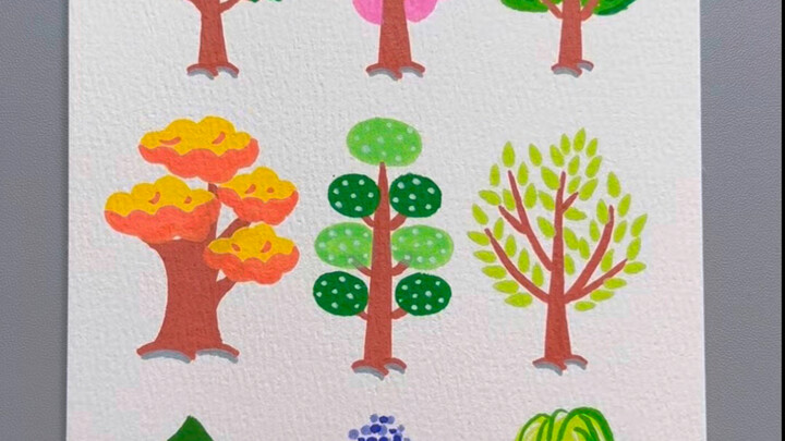 9 cách vẽ cây lớn cực đơn giản, cứ theo đó mà vẽ, người mới cũng có thể tạo nên bầu không khí đầy cả