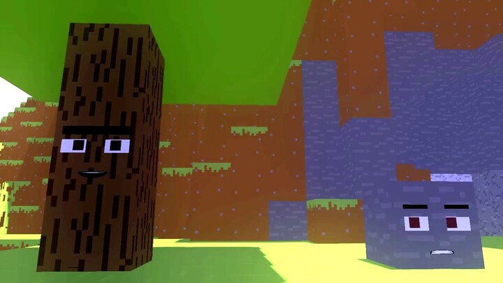 ต้นไม้กับหินคุยกันอย่างฮา | Minecraft Animation