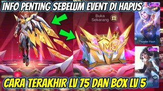 INFO PENTING! CARA TERAKHIR DAPATIN YUZHONG PRIME DAN NAIKIN LV 5 BOX M5 SKIN LIMITED