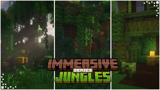 Immersive Jungles (Minecraft Mod Showcase) | New Trees, Blocks & Jungle Revamp | Fabric 1.19