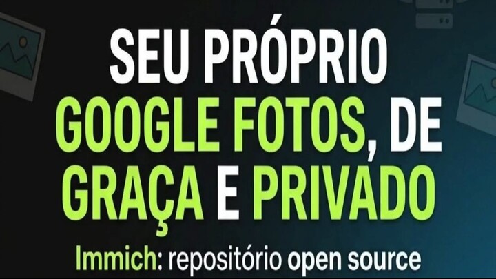 SEU PRÓPRIO GOOGLE FOTOS, DE GRAÇA E PRIVADO