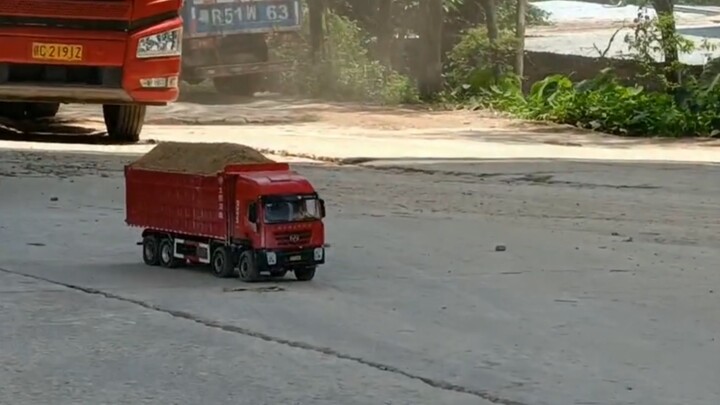 Mới tí tuổi đã biết chở quá tải rồi