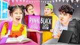 Baby Doll And Friends Build Black Classroom Vs Pink Classroom - Funny Stories About Baby Doll Family