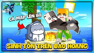 Minecraft nhưng Cá Mập Lên Bờ? Siro và Kamui 1 Ngày Sinh Tồn Trên Đảo Hoang
