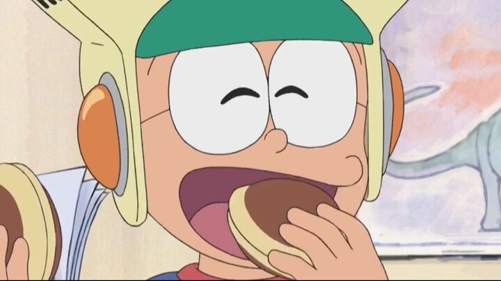 Nobita over-pede abis pakai helm ajaib, jadi berantakan! 😅