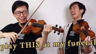 【TwoSetViolin双琴侠】以曲明志 | 不说话只用小提琴演奏来回答问题 | “你希望在你自己的葬礼上播哪首曲子？”