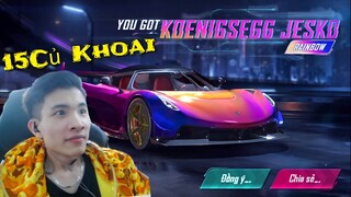 PUBG Mobile | Đập Chiếc Siêu Xe Koenigsegg Jesko Khủng Nhất Từ Vòng Quay Mới Với 15 Triệu…