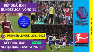 Tin Bóng Đá Kết quả bóng đá, Bảng xếp hạng Ngoại Hạng Anh Vòng 11, Bundesliga Vòng 11