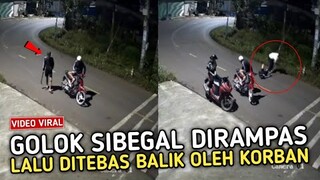 Begal Sok Jago Dihantam Balik Oleh Korban !! Rekaman CCTV Terbaru 2023