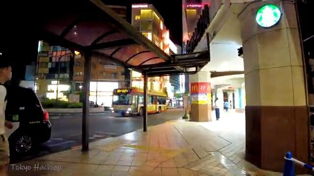 Tokyo Hachioji 🐶 Night Walk 💖 Non-stop 1 hour 4K
