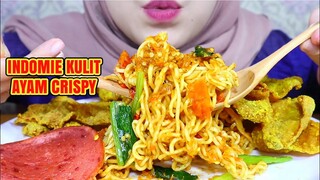 ASMR INDOMIE CABE PEDAS + KULIT AYAM CRISPY | Asmr Indonesia