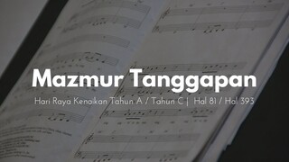 Mazmur Tanggapan Hari Raya Kenaikan Tahun A / Tahun C -  JenniferOdelia