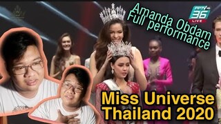 Miss Universe Thailand 2020 Amanda Obdam Full Performance | REACTION VIDEO |  (Alphie Corpuz Daro)