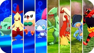 Pokémon Sword & Shield : All Starters Evolutions Comparison (Crown Tundra)