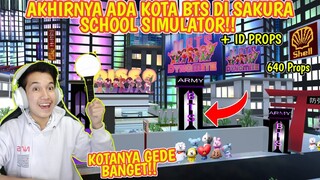 REVIEW KOTA BTS TERBESAR DI SAKURA UNTUK PARA ARMY!! BAGI RUMAH BTS DI SAKURA SCHOOL SIMULATOR