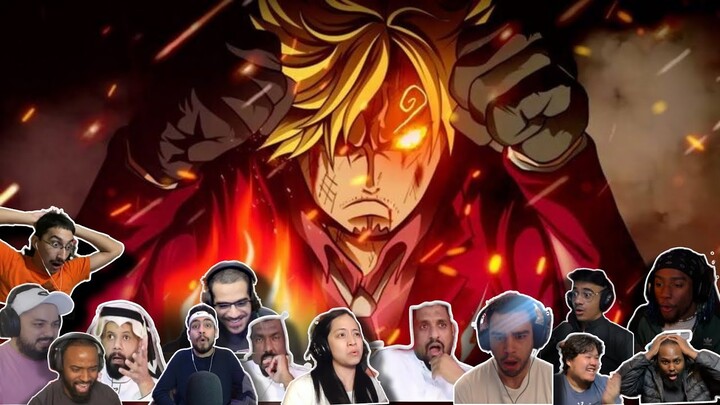 IFRIT JAMBE!!! SANJI VS QUEEN || ONE PIECE 1061 REACTION MASHUP | ワンピース